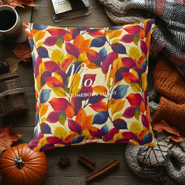 Coussin Feuilles d'automne du coeur de la maison | Décor d