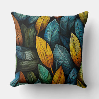 Coussin Feuilles d'automne - lancer l'oreiller