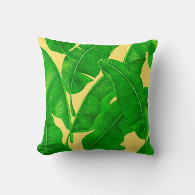 Coussin Feuilles de bananes (Recto)