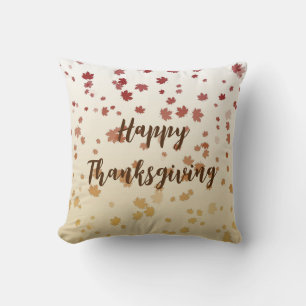 Coussin Feuilles de l'érable de Thanksgiving