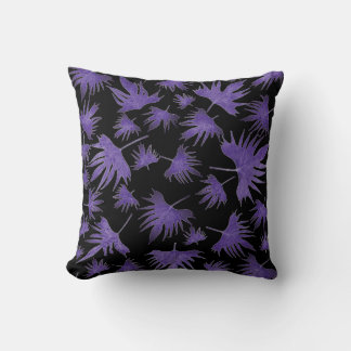 Coussin Feuilles de vigne canarienne violet