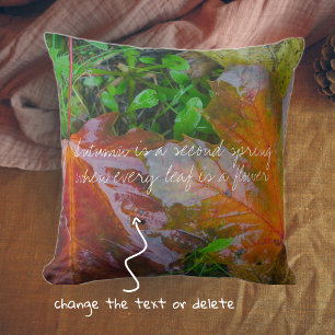 Coussin Feuilles d'érable rouge