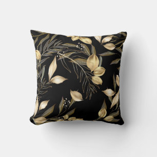Coussin Feuilles d'or : Exotic Botanical sans soudure