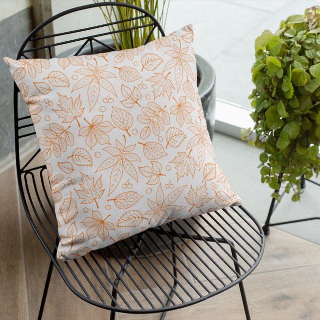 Coussin Feuilles en terre cuite (Créateur téléchargé)