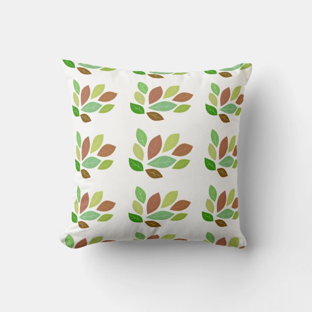 Coussin Feuilles Éparses (Recto)