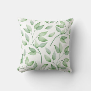 Coussin Feuilles verts