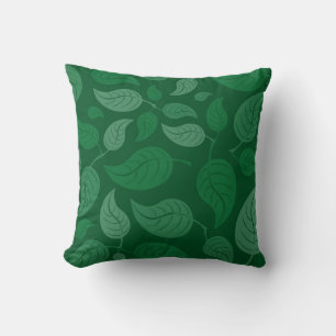 Coussin Feuilles verts