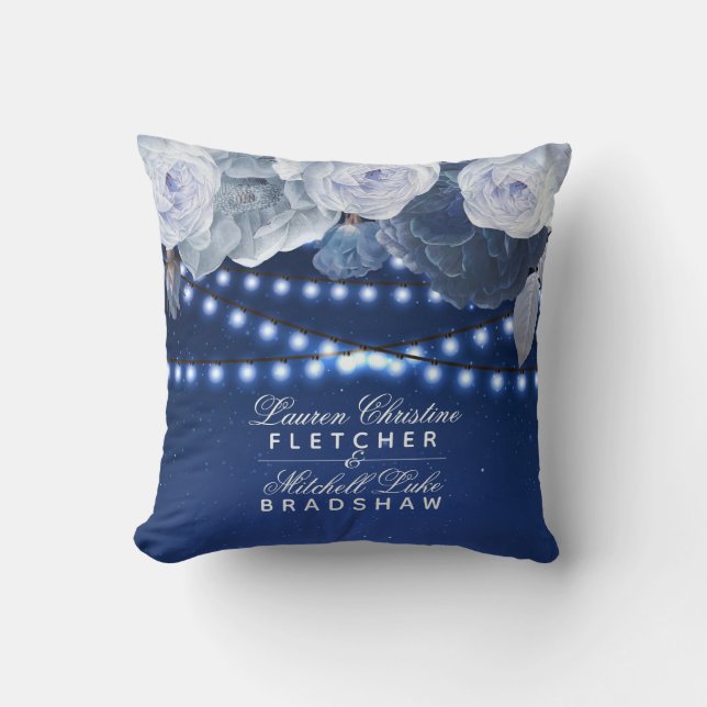 Coussin Feux à cordes Mariage photo (Recto)