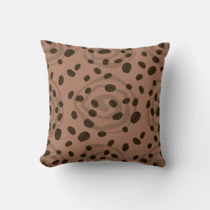 Coussin Fèves de café Abstraites