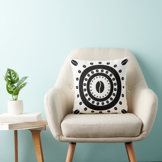 Coussin fèves de café kaleido (Chaise)