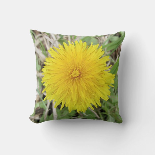 Coussin Fier Dandelion Fleur. (Recto)