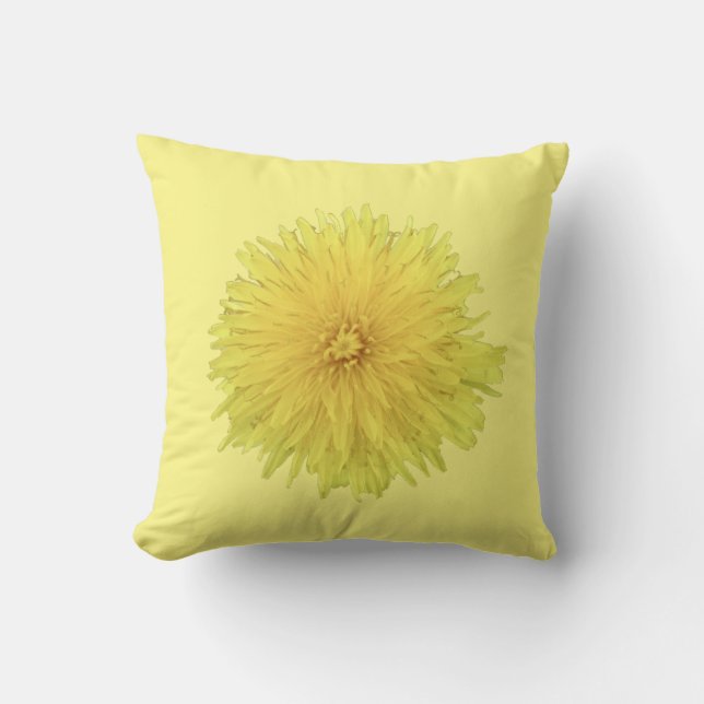 Coussin Fier Dandelion Fleur. (Recto)