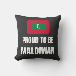 Coussin Fier d'être Maldivien