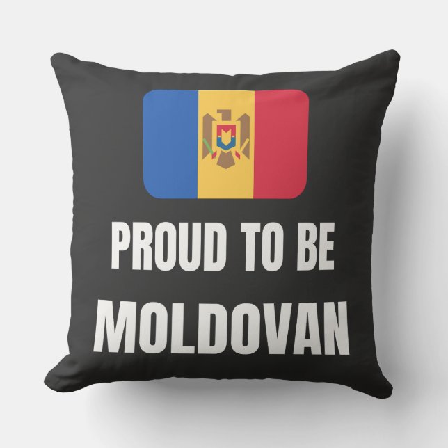 Coussin Fier d'être moldave (Recto)
