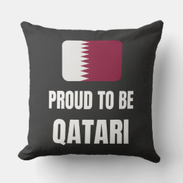 Coussin Fier d'être Qatari