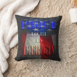 Coussin Fier d'être un Américain