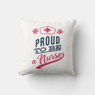 Coussin Fier d'être une infirmière