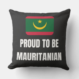 Coussin Fière d'être mauritanienne