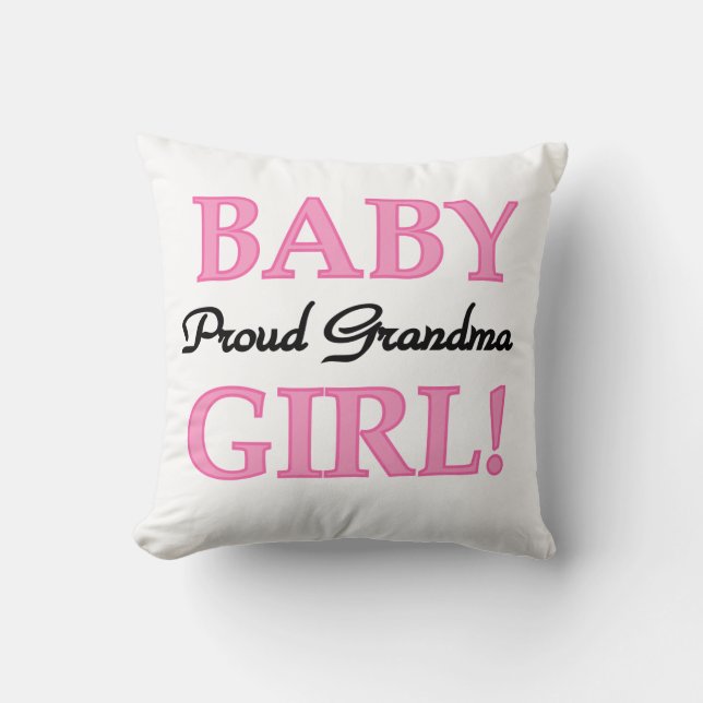 Coussin Fière grand-mère Baby Girl Cadfts (Recto)
