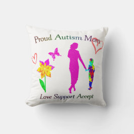 Coussin Fière maman de l'autisme