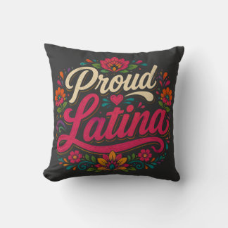 Coussin Fière typographie florale latine | Patrimoine hisp