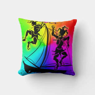 Coussin Fierté arc-en-ciel