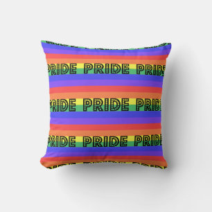 Coussin Fierté arc-en-ciel