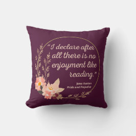 Coussin Fierté et préjugé Citation III - Style mignon
