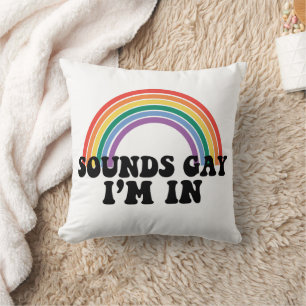 Coussin Fierté LGBT Sons Gay Je Suis Dans Gay Rainbow