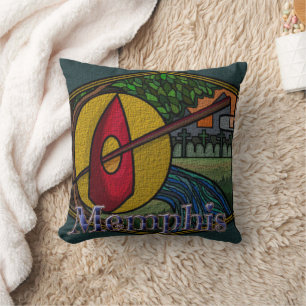Coussin Fièvre Memphis-Jaune-Coussin