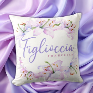 Coussin Figlioccia Cadeau Personnalisé Italien Godgirl