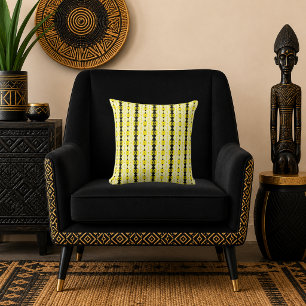 Coussin Filigrane Doré