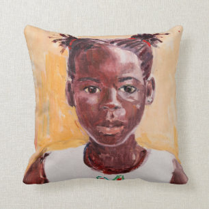 Coussin Fille africaine