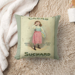 Coussin Fille au sucre Victorian Chocolate Kiss