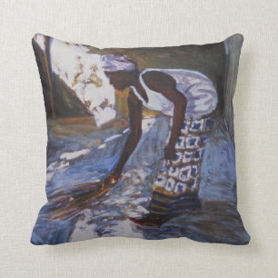 Coussin Fille balayant I 2002