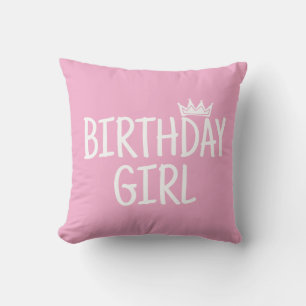 Coussin Fille d'anniversaire