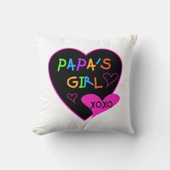 Coussin Fille de Papa Tee - shirts, Casquettes, Mugs, Bout (Recto)