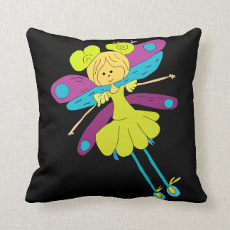 Coussin Fille de papillon