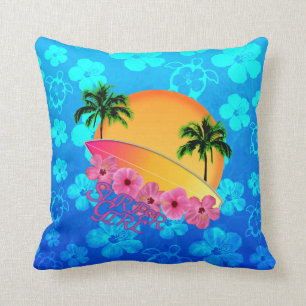 Coussin Fille de surfer