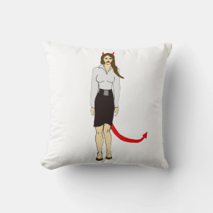 Coussin fille diable