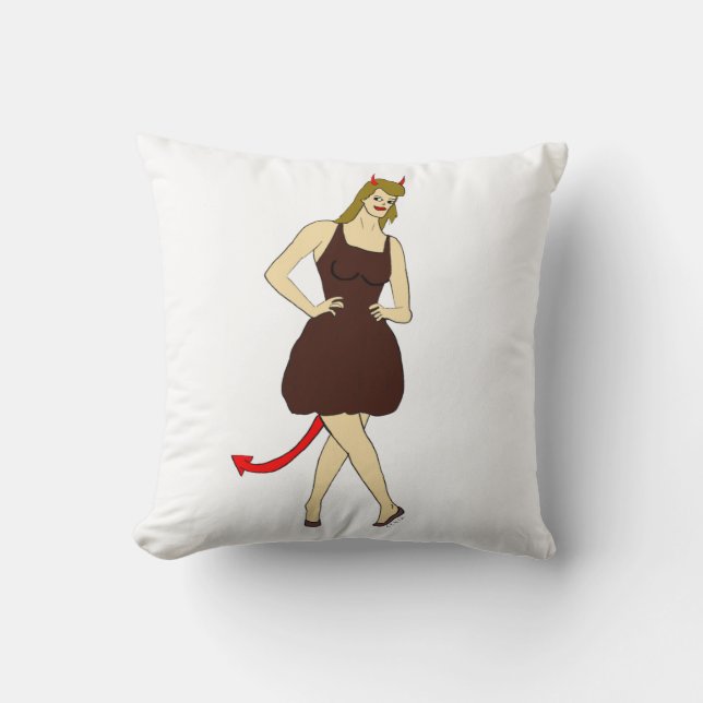 Coussin fille diable (Recto)