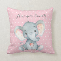 Fille Eléphant Bébé rose et gris