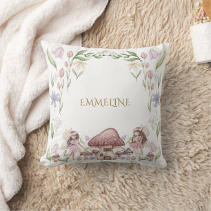 Coussin Fille Fée Enchantée