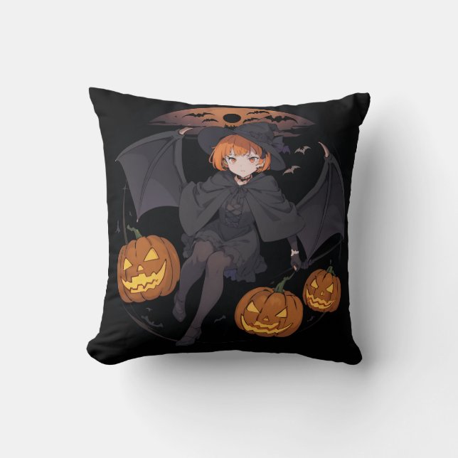 Coussin fille halloween (Recto)
