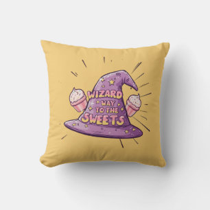 Coussin Fille Halloween - Le chemin du sorcier vers les do