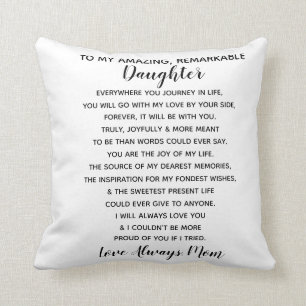 Coussin fille, maman