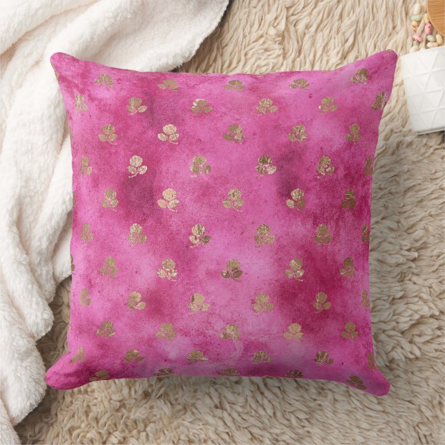 Coussin Fille Roses d'or rose (Couverture)