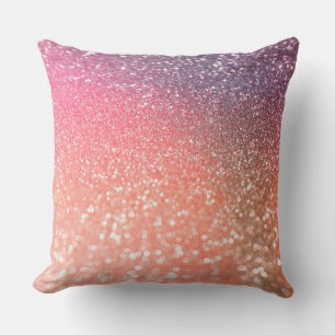 Coussin Fille Trend Rose Gold Blush Parties scintillant