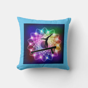 Coussin Filles Gymnastique Solde poutre Nom personnalisé C