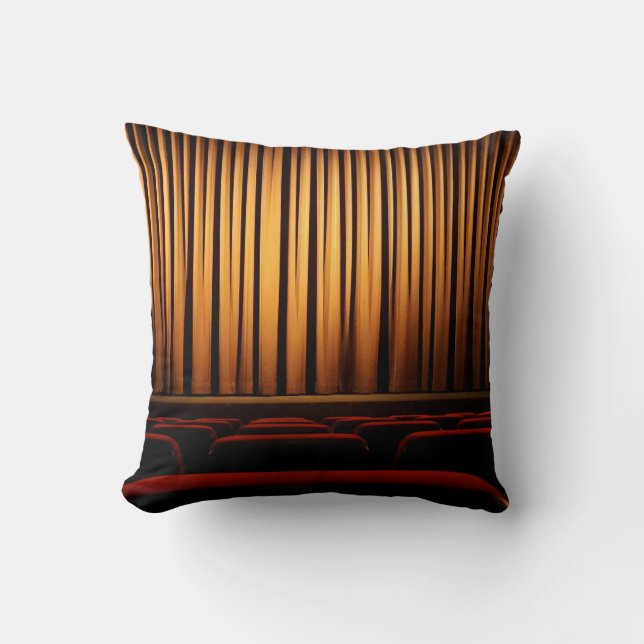 Coussin Film cinéma théâtre rideau cinéma (Recto)